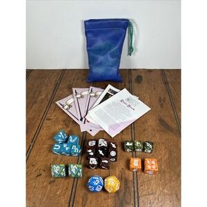 TSR 1995 Dragon Dice Role Playing Game Bag 22 Dice D&D Dungeons Dragons Bag